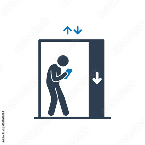 Elevator Phone Fixation Icon
