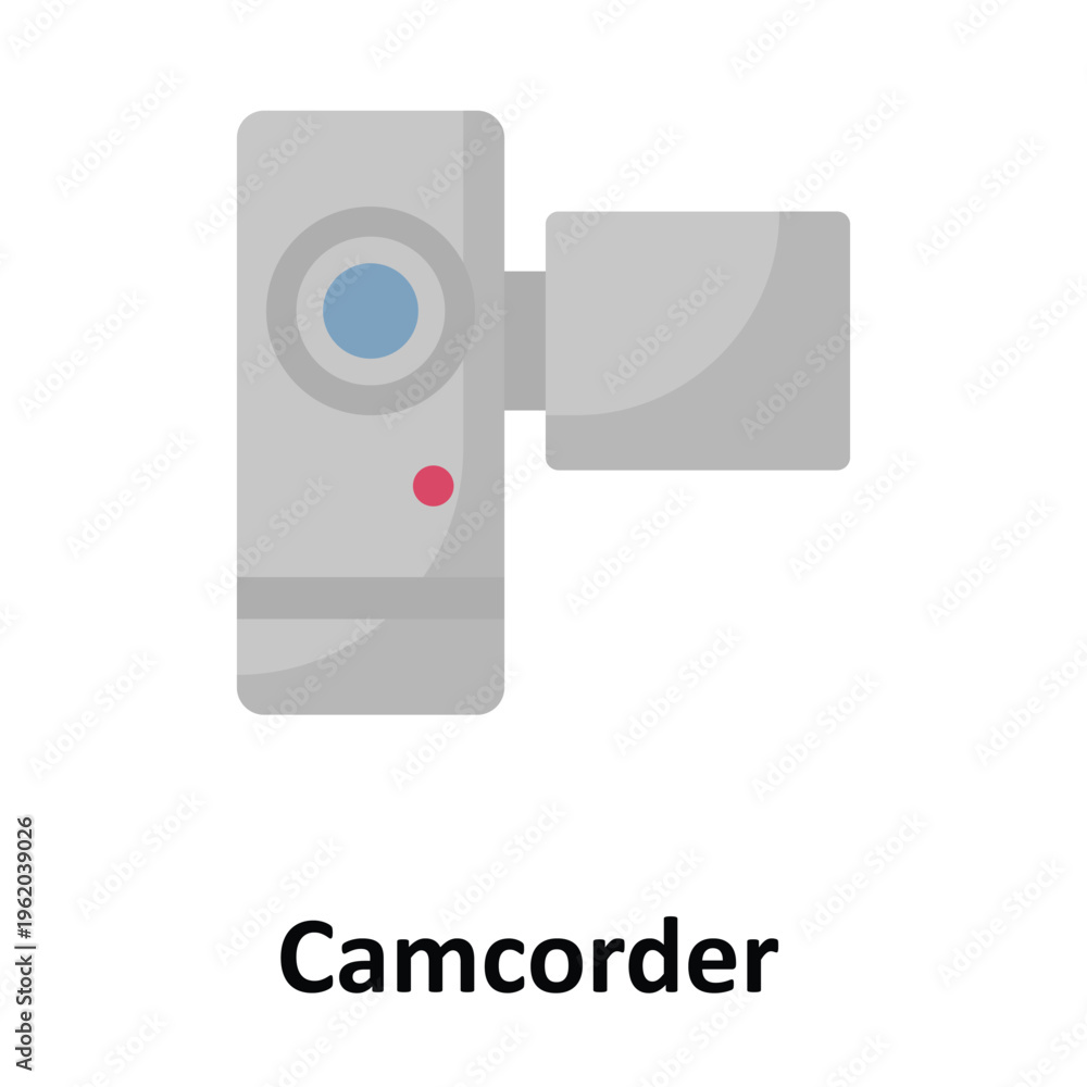 Fototapeta premium Camcorder Vector icon which can easily modify or edit