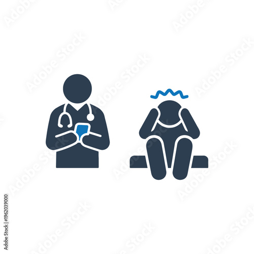 Neglected Patient Healthcare Icon