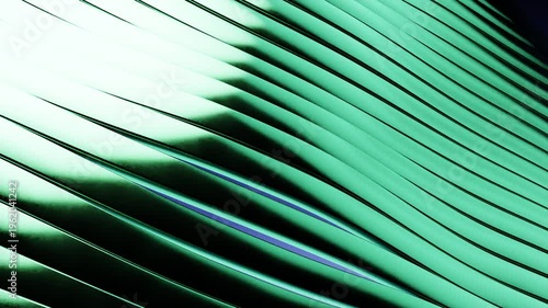 Close-up of abstract wavy lines in turquoise and black tones Wavy Lines Turquoise Black Design Flow Art Curves. Concept featuring wavy lines, turquoise, black, design, flow for professional motion ...