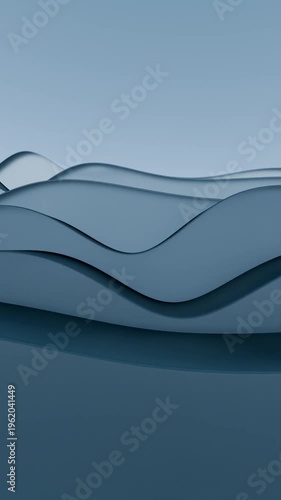 Smooth flowing blue waves create an abstract background Blue Waves Patterns Flowing Smooth Design Art. Concept featuring blue, waves, patterns, flowing, smooth for professional motion graphics and ...