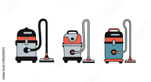Industrial Vacuum Line art abstract pattern illustration vector