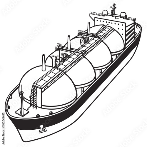Liquefied gas tanker ship for transporting bulk liquids
