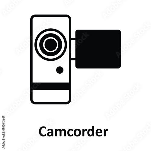 Camcorder Vector icon which can easily modify or edit