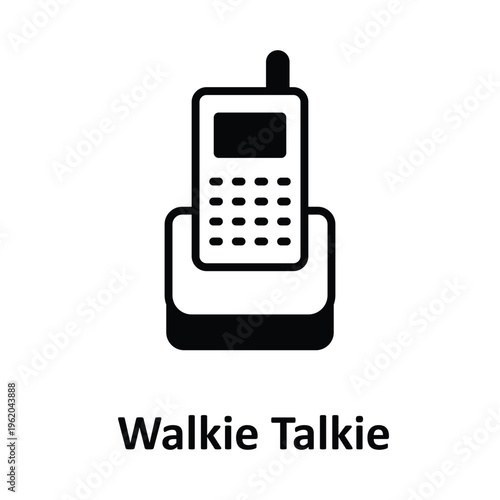 Walkie Talkie Vector icon which can easily modify or edit
