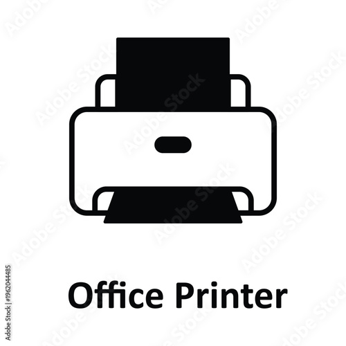  Office Printer Vector icon which can easily modify or edit