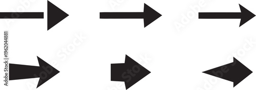 Forward black arrow icon design, Arrows sign and symbol, Vector arrow design element. 