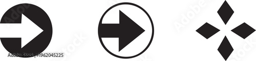 Arrow icon button, Circle arrow sign and symbol, Vector illustration direction symbol design, arrow set design, 