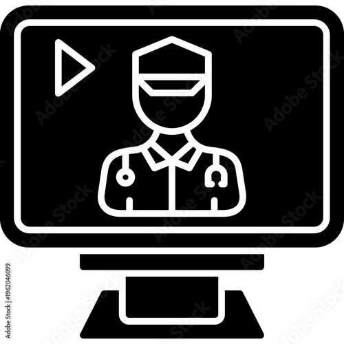 Video Doctor Consult Icon