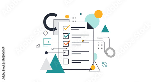 A colorful illustration of a checklist.