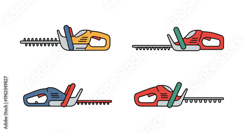Hedge Trimmer Line art vector creative abstract graphic