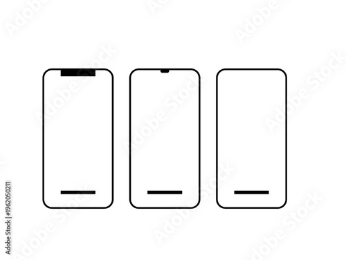 Smartphone front notch design comparison