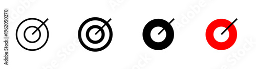 Abstract target icon set design