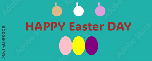 Happy Easter day festive greeting
