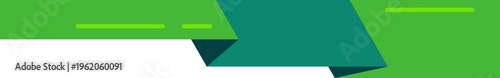 Abstract Green Geometric Header