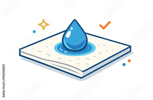 Rosin sizing process in traditional papermaking for improving ink resistance and surface quality, a simple pulp sheet with a small droplet being absorbed and controlled within