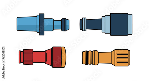 Hose Adapter Line art vector minimal abstract modern illustration