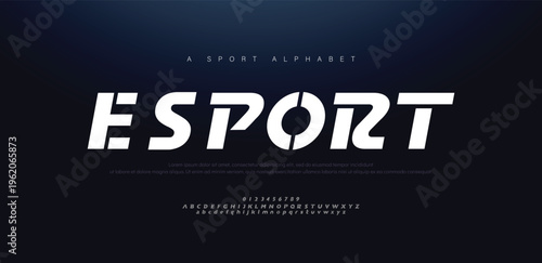 Sport modern italic alphabet fonts and number. Typography, abstract technology, fashion, digital, future creative logo font. vector illustration