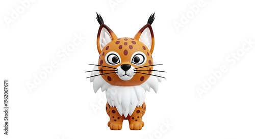 Cartoon Lynx Figurine