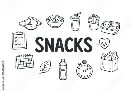 Healthy snack planning and mindful eating routine focused on preparing small nutritious portions, organizing ingredients and supporting steady energy levels throughout busy