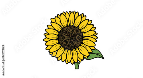 A large bright yellow sunflower bloom.