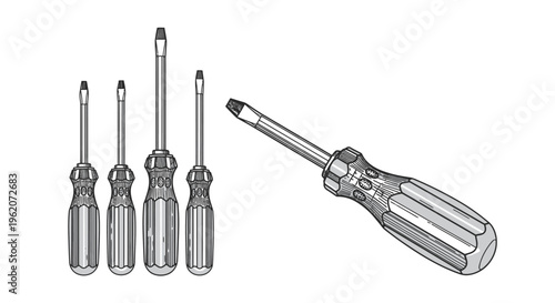 Screwdriver and screwdrivers set tools.