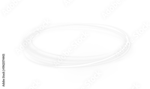 Radiant glowing ring with soft white light and shimmering particle effects. Smooth gradients enhance the elegant and futuristic appearance. Clean isolated composition suitable for premium design use.