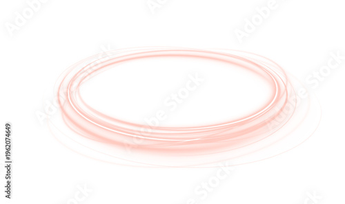 Vibrant glowing red circle with neon light effect and soft halo edges. Smooth shape creates elegant and modern look. Perfect for UI elements and digital creative visuals.