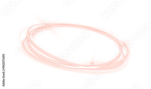 Red luminous circle with glowing neon edges and strong radiant effect. Smooth transitions enhance depth and visual appeal. Ideal for futuristic banners and modern design elements.