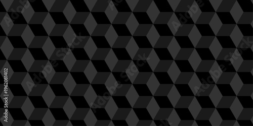 Illustration squares seamless geometric pattern with cubic shapes. Abstract geometric triangle background mosaic wallpaper.