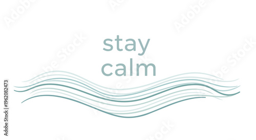 A soothing visual representation promoting tranquility and mental well-being, encouraging a composed reaction to everyday situations for inner