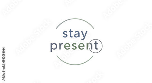 A visually inspiring and minimalist graphic design, thoughtfully crafted to convey the profound importance of cultivating mindfulness and staying