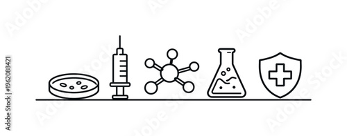 Healthcare innovation and laboratory analysis representing drug development, scientific testing, and structured experimentation for safe and effective medical solutions, petri dish