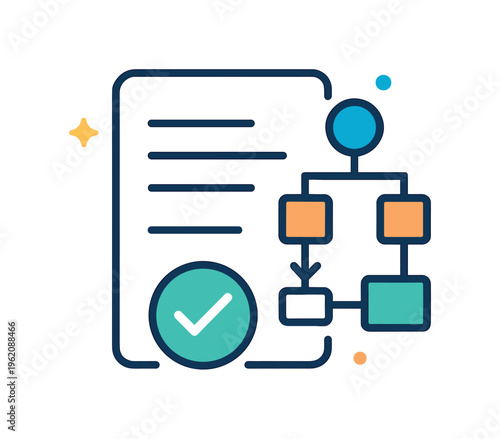 Digital workflow documentation and process standardization focused on creating clear procedures and improving consistency in business operations, a document combined with a flow