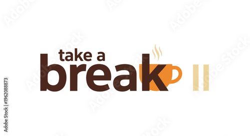 Refreshing coffee break visual encouraging moments of relaxation and a well-deserved pause