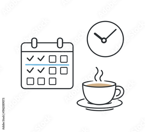 Everyday leisure scheduling process in a modern life management environment centered on maintaining healthy work life balance through intentional rest periods, a minimal calendar