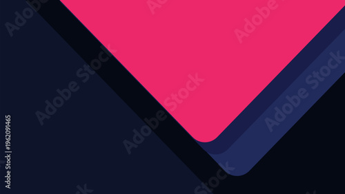 Abstract red ribbon wave pattern background with heart shapes and copy space for a romantic Valentine's Day card vector illustration design