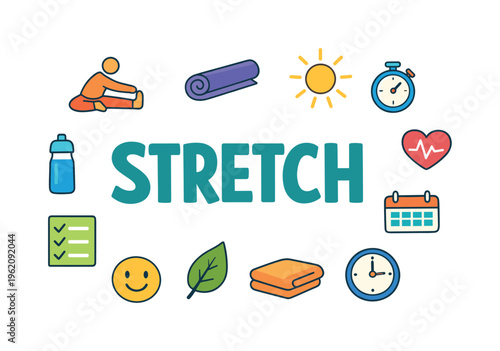 Morning stretch and mobility routine concept focused on gentle movement, body activation and improving flexibility to start the day with energy and reduced