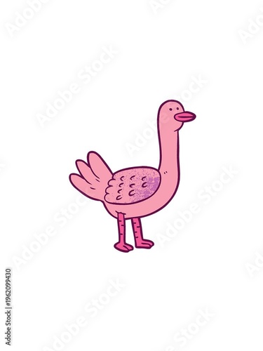 pressure popping animation of cartoon of bright color bird