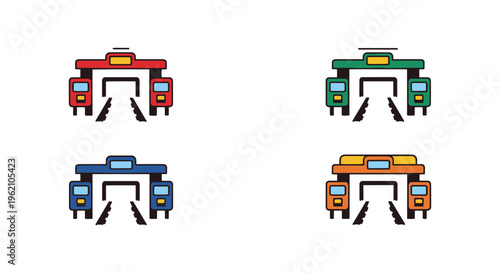 interchange station Line art minimal abstract shapes