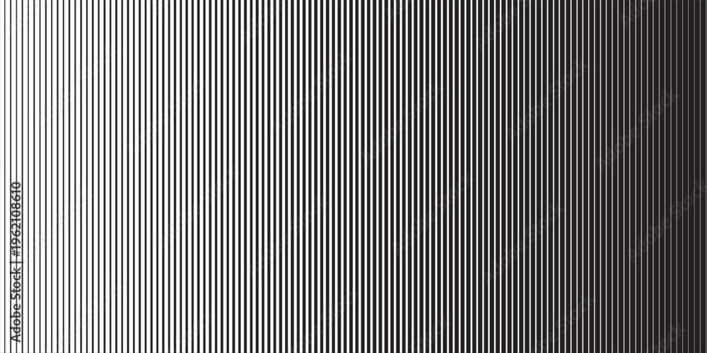 Obraz premium Black and white line halftone background. Vector Illustration.