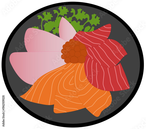  sashimi fish vector