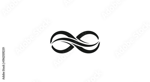 Infinity Symbol Logo Design, Endless Loop, Forever Concept, Abstract Graphic
