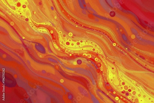 A computer generated image of a red and yellow background