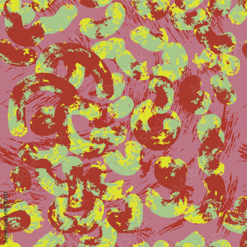 Tableau sur toile Abstract brush art, vector leopard animal skin, surrealistic animal skin, hyper