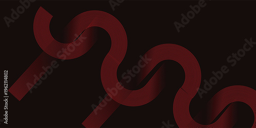 Futuristic concept dark red abstract gradient background with modern Red colour glowing geometric curve lines Dynamic shapes composition design background vector illustration. Luxury graphic- Degital.