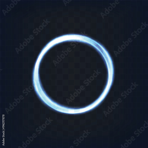 Glowing circle. brilliant galaxy light blue ellipse glowing podium. glow effect. round light frame. blanc shining circle for your design.