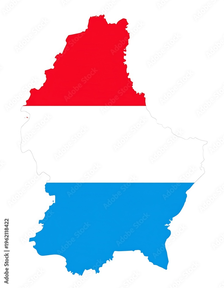 Fototapeta premium A flag design mirroring the geographical outline of a European country