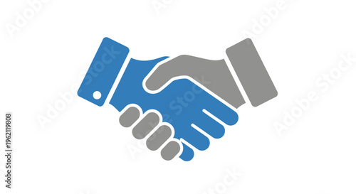 A Simple Graphic Depicting an Agreement or Business Partnership, A Friendly Handshake