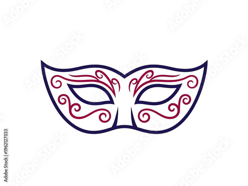 Venetian Masquerade Ball Mask Design.